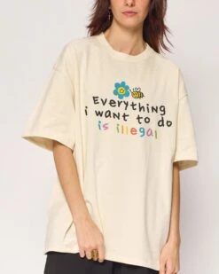 Everything Is Illegal Oversized Tee -Threadheads Clothing NaturalOversized Front 01d47118 6c1b 49d2 856d d6986fd64e60