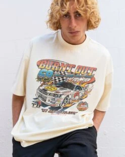 Burnt Out Oversized Tee -Threadheads Clothing NaturalOversized Front 2 4e3d50fd ae54 453f a4f9 d7f5365e7431