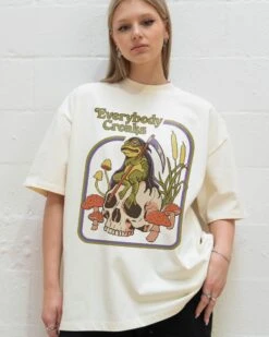 Everybody Croaks Oversized Tee