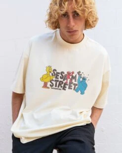 Sesame Street Hoops Oversized Tee -Threadheads Clothing NaturalOversized Front 49cbaf6d 8a99 47d1 a32c 8ec7ca2f3c1a