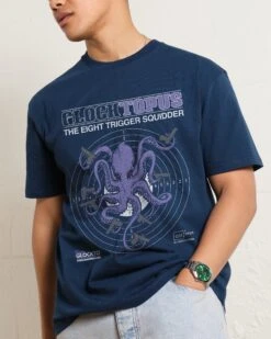 Glocktopuss T-Shirt -Threadheads Clothing Navy Front 49e2901a 3689 49a0 9363 b93ad0a8c8cc