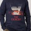 Retro Exorcist Long Sleeve -Threadheads Clothing Navy Long Sleeve Front 477395da 048b 4558 b747 e60f7959fd85