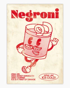 Negroni Art Print -Threadheads Clothing Negroni Mock Up 1 2153a61c 6aa9 465f 9c42 f57f5b433a60