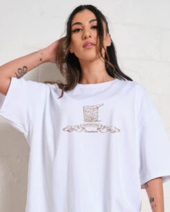 Negroni Cocktail Club Oversized Tee -Threadheads Clothing NegroniOversizedTee WhiteFront 9e88bdcf 2787 45b4 bee4 b9f55edf74e4