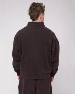 Heavyweight Quarter Zip -Threadheads Clothing OOO on Model 00017