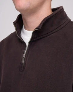 Heavyweight Quarter Zip -Threadheads Clothing OOO on Model 00020