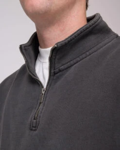 Heavyweight Quarter Zip -Threadheads Clothing OOO on Model 00040