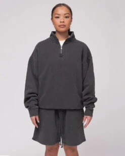 Heavyweight Quarter Zip -Threadheads Clothing OOO on Model 00168