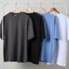 Oversized Tee 4 Pack: Charcoal, Black, Powder Blue, White -Threadheads Clothing OVERSIZEDBLANKS 017