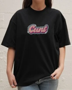 Cunt Oversized Tee -Threadheads Clothing OversizeBlack Front 7ac7e631 cf6b 4943 8da4 9aa79f403c27