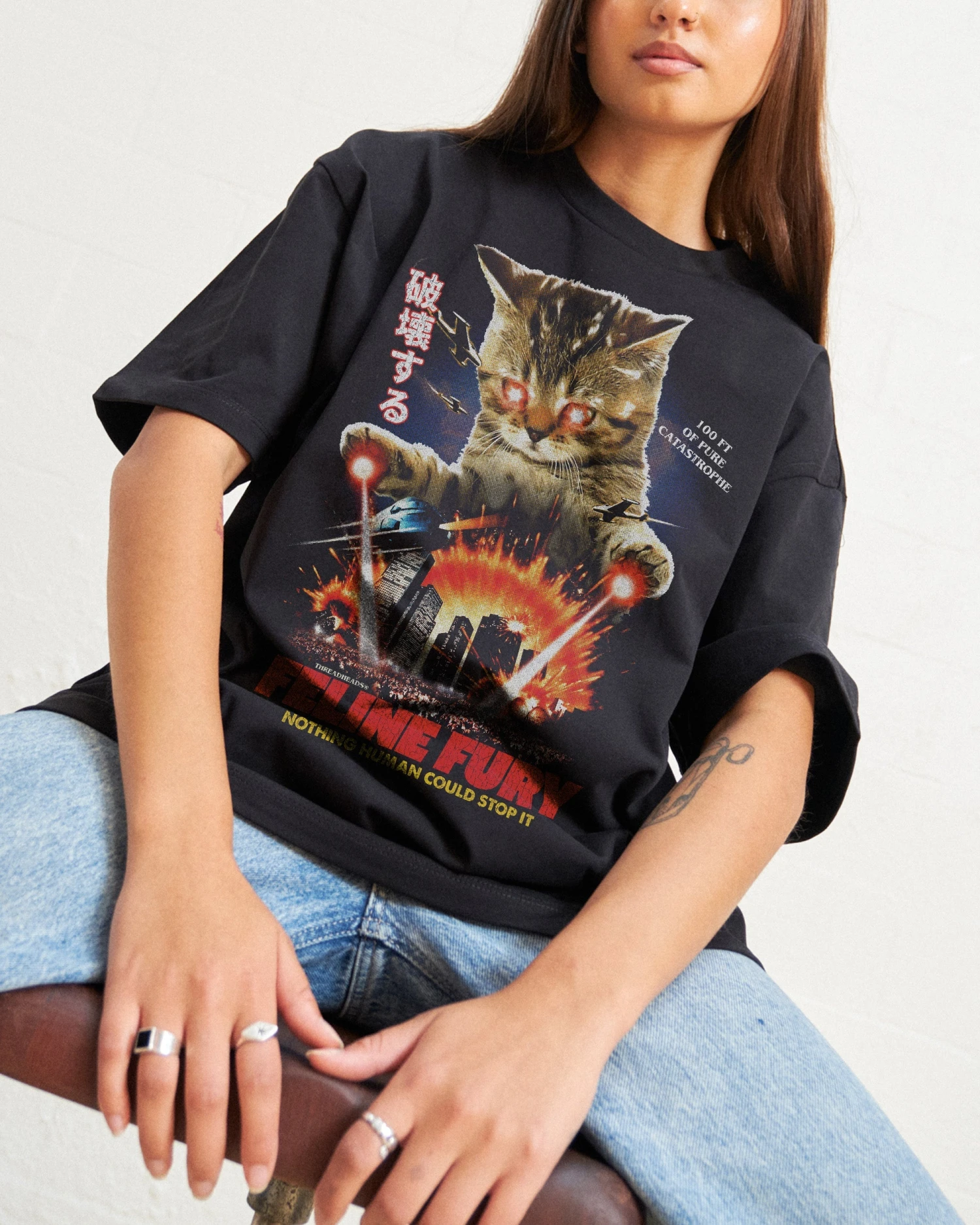 Feline Fury Oversized Tee 3 Feline Fury Oversized Tee
