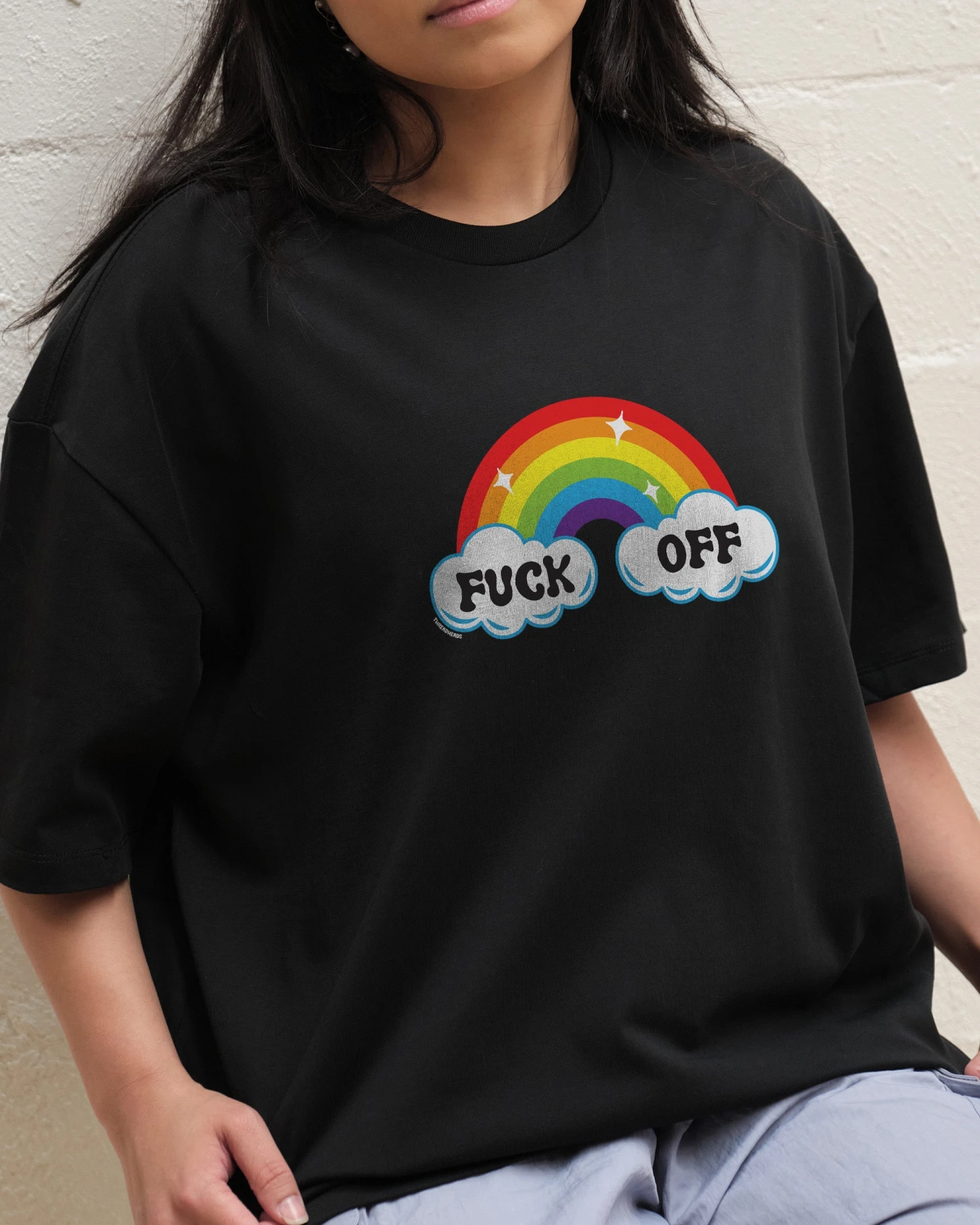 Fk Off Rainbow Oversized Tee 4 Fk Off Rainbow Oversized Tee - Image 2