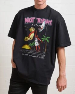 Not Today Satan Oversized Tee 10 Not Today Satan Oversized Tee -Threadheads Clothing Oversize Black Front cc76d43c f54f 4ccd b952 d9c4d4a93d4a