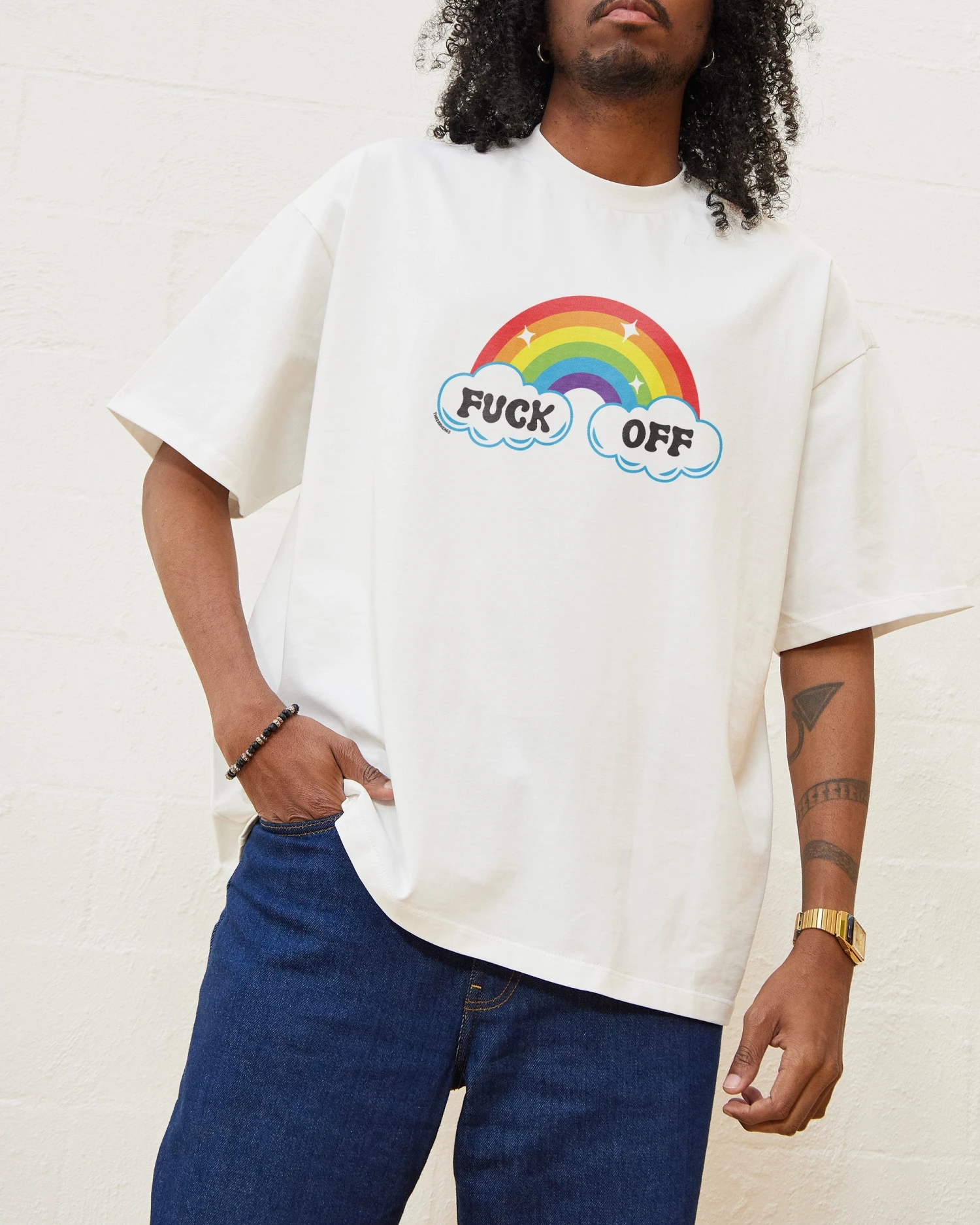 Fk Off Rainbow Oversized Tee 3 Fk Off Rainbow Oversized Tee