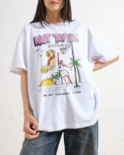 Not Today Satan Oversized Tee 11 Not Today Satan Oversized Tee -Threadheads Clothing Oversize White Front 7e57d992 9a4b 4c41 9fc5 4ca1eb48a4a5