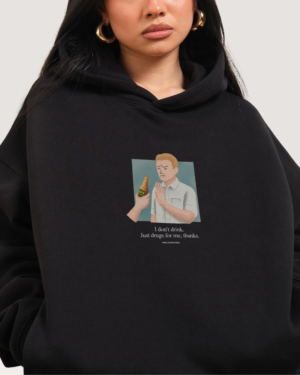 I Don't Drink Hoodie 4 I Don't Drink Hoodie - Image 2