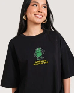 Apology Unaccepted Oversized Tee -Threadheads Clothing PDPImage25