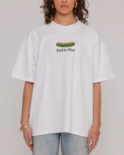 Pickle Slut Oversized Embroidered Tee -Threadheads Clothing PDPImage3