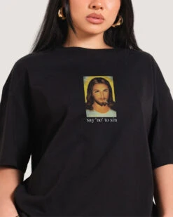 Say No To Sin Oversized Tee