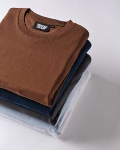 Classic Tee 5-Pack: Brown, Navy, Charcoal, Pale Blue, White -Threadheads Clothing Pack 10 2
