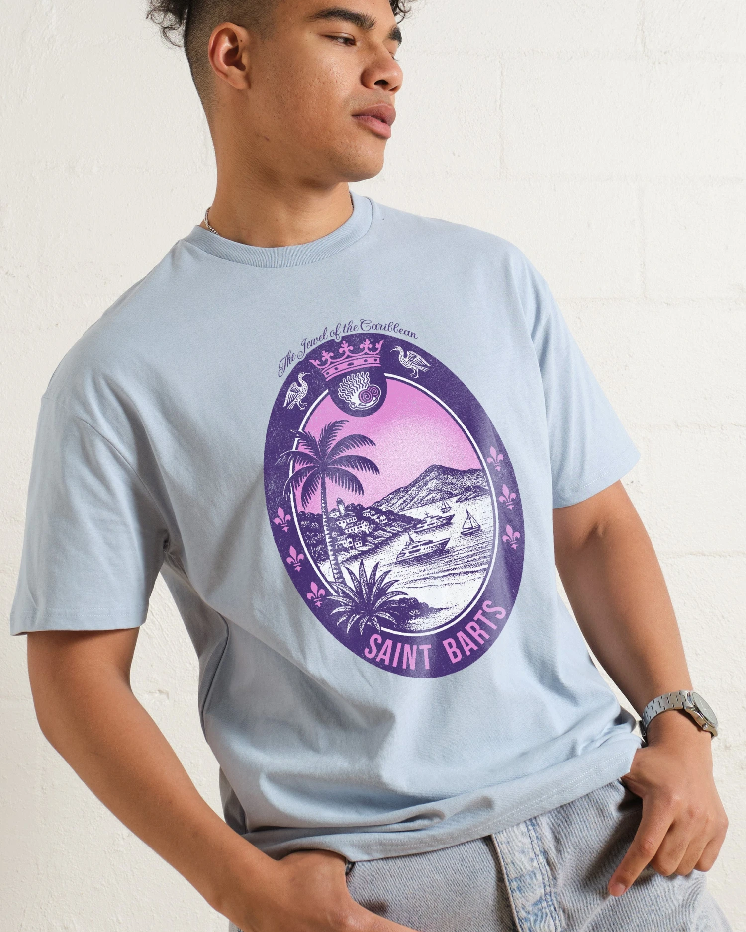 Saint Barts Scene T-Shirt 4 Saint Barts Scene T-Shirt - Image 2