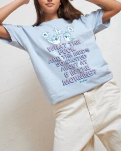 Excited Birds T-Shirt 10 Excited Birds T-Shirt -Threadheads Clothing PaleBlue Front 8a4efb14 b2c7 4538 bd8d 6a100a7d2015