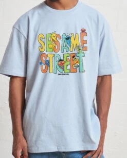 Sesame Street Friends T-Shirt 10 Sesame Street Friends T-Shirt -Threadheads Clothing PaleBlue Front e2b3976e 80c1 40d7 b36b 0b98dabcd420