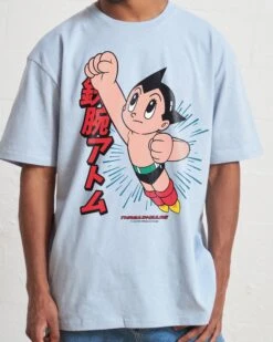 Astro Boy Flight T-Shirt -Threadheads Clothing PaleBlue Front f3cf5265 e4b7 4555 ba77 b8f1d4c0155a