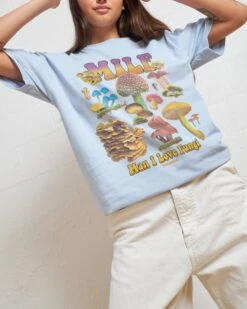 MILF Fungi T-Shirt -Threadheads Clothing Pale Blue Front 77853688 86ef 42b5 8148 504704be099a