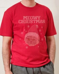 Meowy Christmas T-Shirt 8 Meowy Christmas T-Shirt -Threadheads Clothing Red Front 424efbd1 4ce5 4d06 aaff c14d252d5845