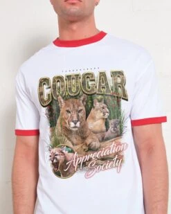 Cougar Appreciation Society T-Shirt -Threadheads Clothing RedRinger Front 1