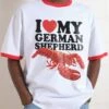 I Love My German Shepherd T-Shirt 1 I Love My German Shepherd T-Shirt -Threadheads Clothing RedRinger Front 0970940b 616d 46dc b054 71ea1b080612