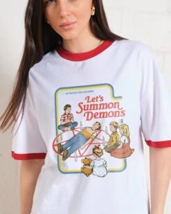 Let's Summon Demons T-Shirt 9 Let's Summon Demons T-Shirt -Threadheads Clothing RedRinger Front 4b38cdf1 2511 4c24 a6c5 86d5dcd8b2af