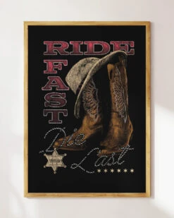Ride Fast Art Print