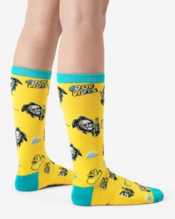 Rubber Ducky And The Reaper Socks -Threadheads Clothing Rubber Ducky and the Reaper Back