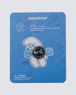 Mushroom Nap Enamel Pin -Threadheads Clothing Smurfs 16