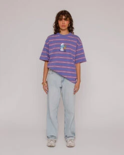 Flat Note Oversized Tee -Threadheads Clothing Smurfs Ecom onModel 00016