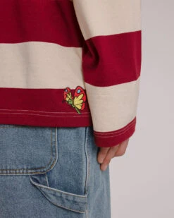 Sleeping Smurf Rugby Polo -Threadheads Clothing Smurfs Ecom onModel 001761