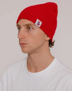 Papa Smurf Beanie 8 Papa Smurf Beanie -Threadheads Clothing Smurfs Ecom onModel 00218