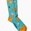 Pineapples, Pizzas And Beer Socks -Threadheads Clothing Socks 01