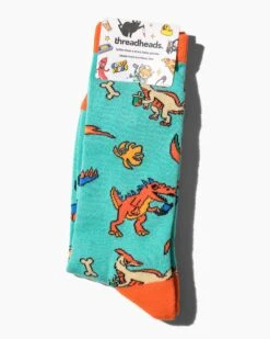 Dinosaurs And Meteors Socks -Threadheads Clothing Socks 21