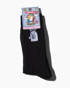 Boo Ghost Socks -Threadheads Clothing Socks 57
