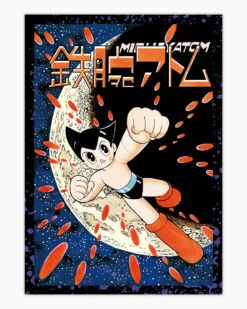 Astro Boy Space Attack Art Print -Threadheads Clothing Space Attack Black Wall Art Mock Up 1 6eda4aa3 5d18 45ea 9ced 087d7cc18185