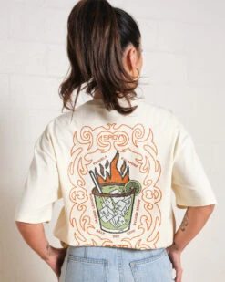 Spicy Marg Oversized Tee -Threadheads Clothing SpicyMargaritaOversizedTee NaturalBack