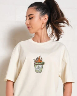 Spicy Marg Oversized Tee -Threadheads Clothing SpicyMargaritaOversizedTee NaturalFront