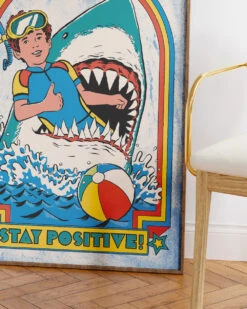 Stay Positive Art Print -Threadheads Clothing Stay positive MockUp 3