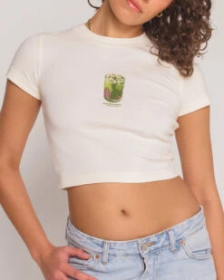 Strawberry Matcha Baby Tee -Threadheads Clothing Strawberrymatchaecom1