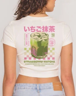Strawberry Matcha Baby Tee -Threadheads Clothing Strawberrymatchaecom2