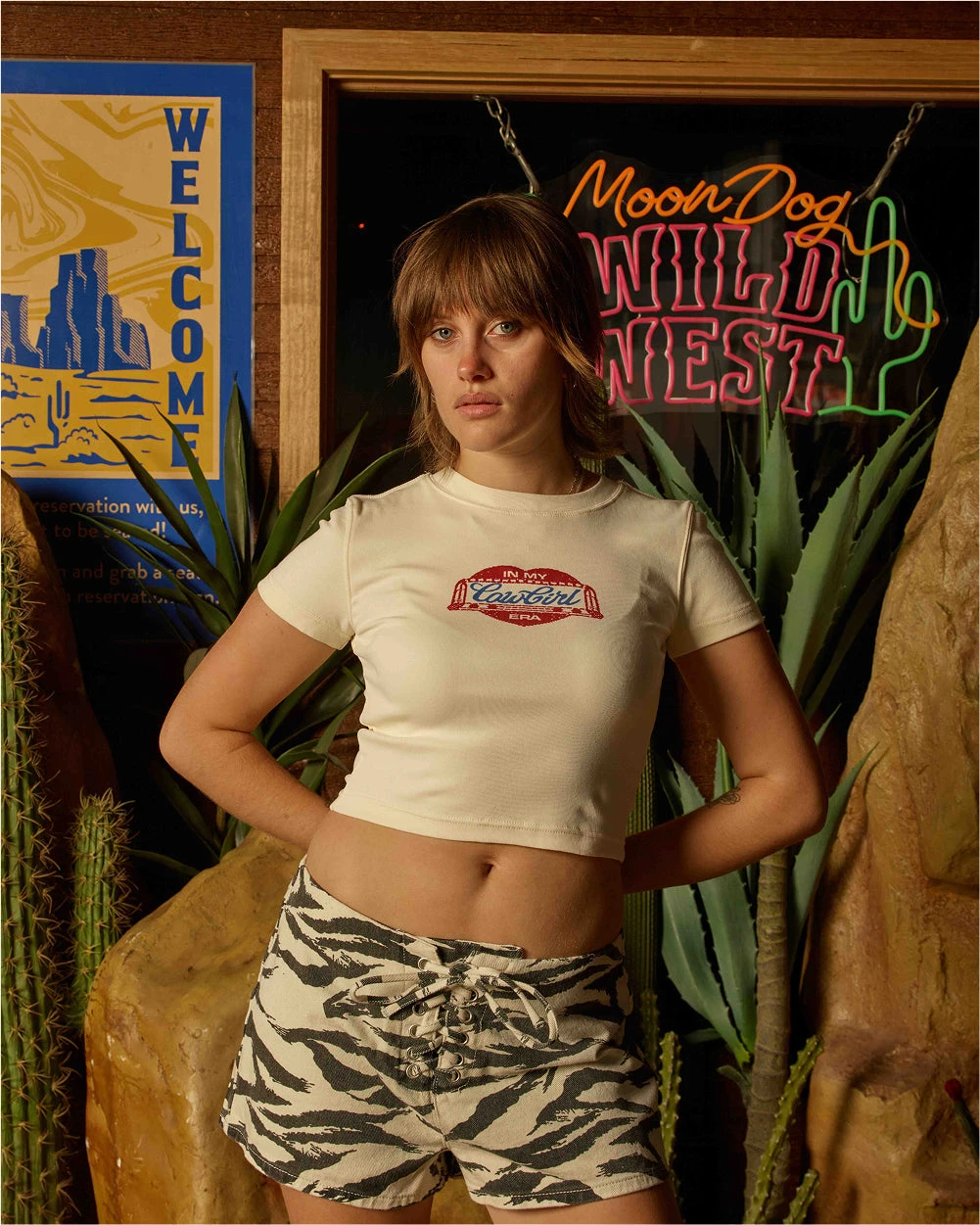 Cowgirl Stamp Baby Tee 4 Cowgirl Stamp Baby Tee - Image 2