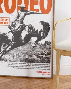 Ain't My First Rodeo Art Print -Threadheads Clothing This Ain t My First Rodeo WallArtMockUp 3